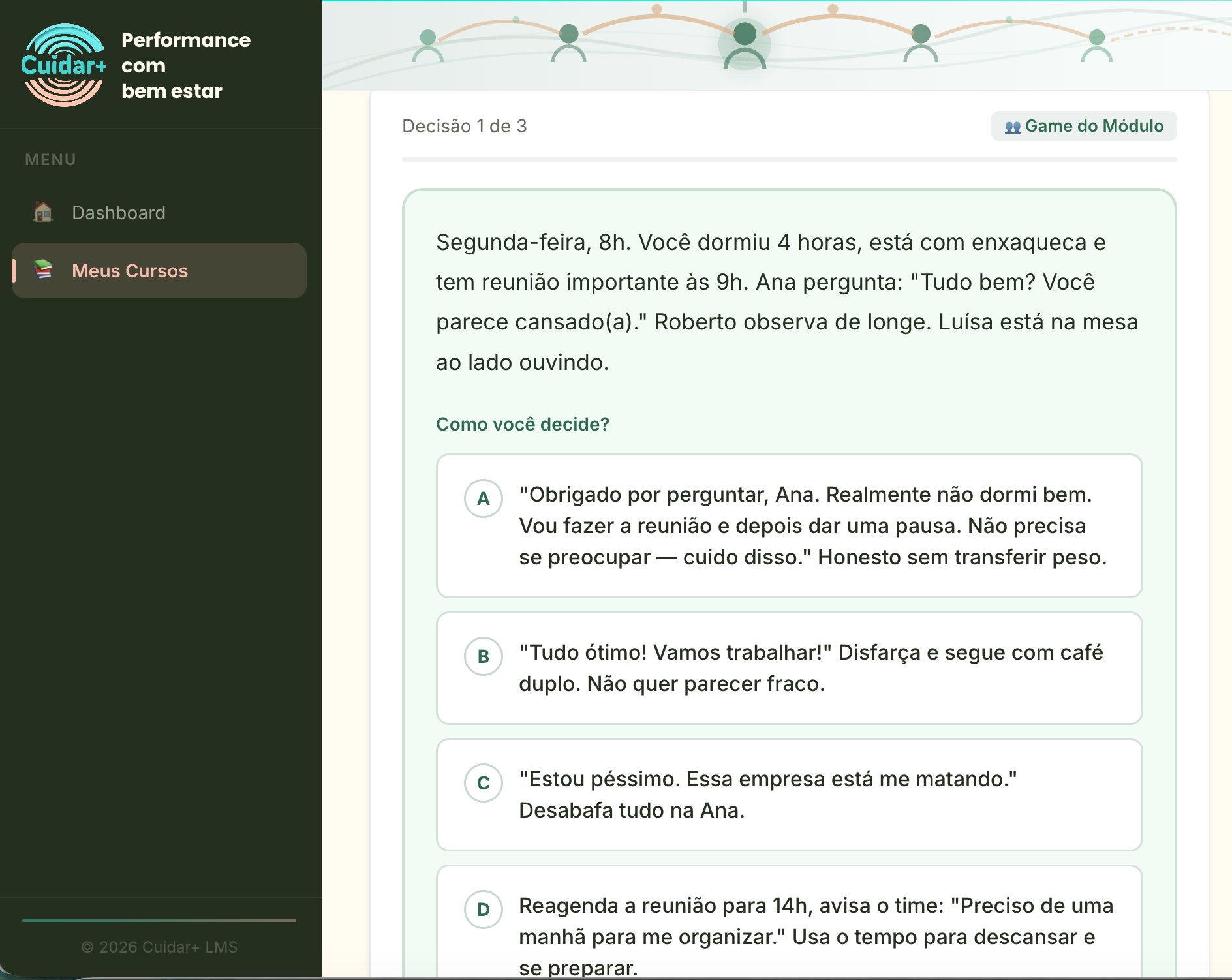 Game — tomada de decisão
